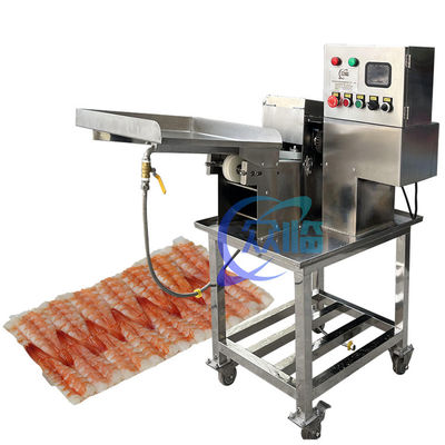Guter Preis 0.4KW Sushi-Garnelen-Schneidemaschine 60-80 Stück/Min. Hohe Präzision Online
