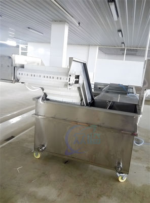 Guter Preis Industriefriesfischverarbeitungsanlage Korrosionsschutz 4300x1500x1206mm Online