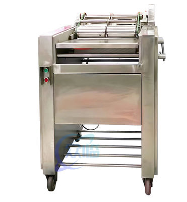 Guter Preis Stabile SUS304 Fischschälmaschine, halbautomatische Sardinenreinigungsmaschine Online