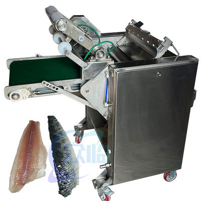 Guter Preis 300-400 kg/h Fischhäutermaschine 1200x600x930 mm für Industriezwecke Online