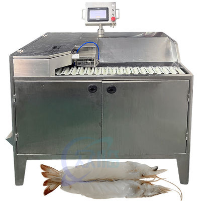 Guter Preis Verarbeitung von Garnelen aus Meeresfrüchten Maschinen und Geräte für die Verarbeitung von Garnelen mit offenem Rücken Automatische Schmetterlingsschälmaschine Online