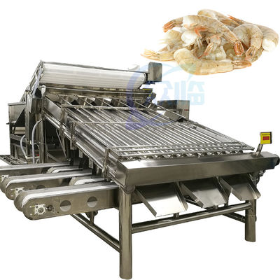 Guter Preis Ausrüstung für die Verarbeitung von Meeresfrüchten Garnelen Sortiermaschine Garnelengröße Automatische Sortiermaschine Online