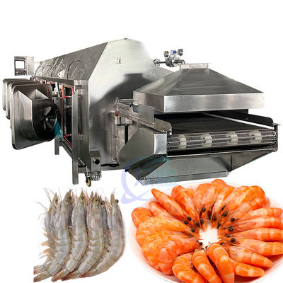 Guter Preis Dampfwärme Garnelen Kochmaschine Energieeinsparende Heizung Förderband Sushi Garnelen Online