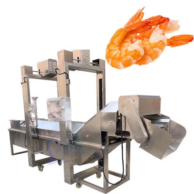 Meeresfrüchteverarbeitungsfabrik Großserienfisch- und Garnelenwilderei-Maschine Sushi Garnelen-Produktionslinie