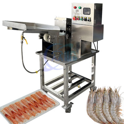 Guter Preis Sushi- und Garnelen-Bauchöffnungsmaschine Meeresfrüchte und Garnelenverarbeitung Bauchöffnungsmaschine Gekochte Garnelen zurückschneiden Online
