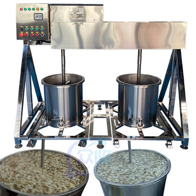 Meeresfrüchte Verarbeitung Garnelen Einweichen Mixer Material Einweichen Maschine Kimchi Mixer Doppelposition Doppelfass Edelstahl St