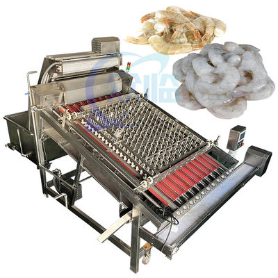 Guter Preis Automatische frische Garnelenschälmaschine der Garnelenverarbeitungsfabrik ohne Schadengarnelenoberteilschale und -Schälmaschine Online