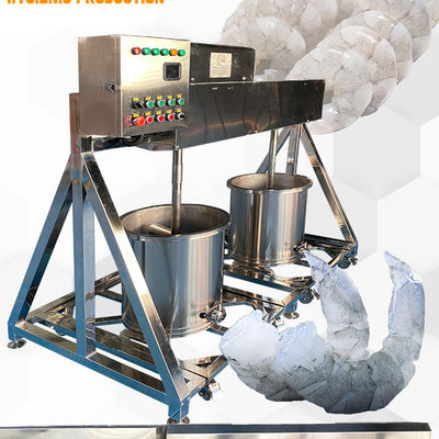 Zutaten für die Zubereitung von Garnelen Mixer Garnelenreiniger Mixer