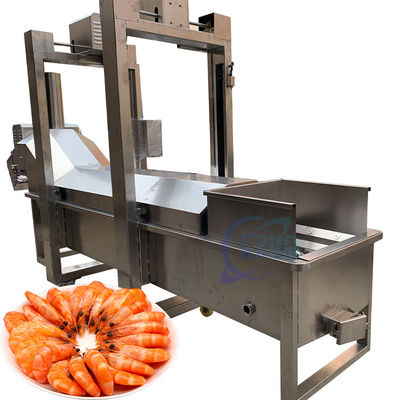 Guter Preis Produktionslinie für die Garnelenverarbeitung, Kochmaschine für gekochte Garnelen, Dampfblechmaschine für Sushi-Garnelen Online