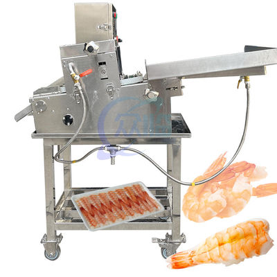 Guter Preis Halbautomatischer Garnelen-Schneidemaschine-Sushi-Garnelen-Bauch-Schneider-Garnelen-Schneider Online