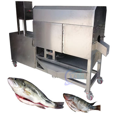 Die Fisch entkalkende und viszerale Maschine ist aus 304 Edelstahl Fisch Schneid- und Reinigungsmaschine