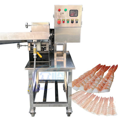 Guter Preis Sushi-Garnelen-Schneidemaschine Gekochte Garnelen-Schneider Automatischer Garnelen-Schneider Online