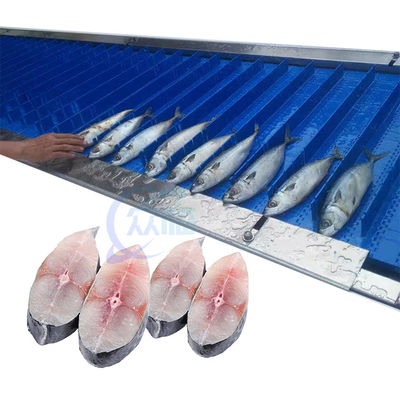 Guter Preis Automatischer Fischschneider. Maschine zum Entfernen von Fischköpfen. Schneidemaschine für gefrorenen Fisch online