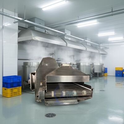 Guter Preis CE-Blanchiermaschine für die Verarbeitung von Meeresfrüchten Dauerhafte Kochvorrichtung Automatischer Kochkanal für Fisch Meeresfrüchte Kochlinie online