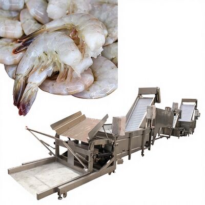 Guter Preis Zolim praktische Garnelenkopfentfernung Maschine 3200x630x1600mm Multiscene Automatische Garnelenkopfentfernung System 1000-1500kg 380V online