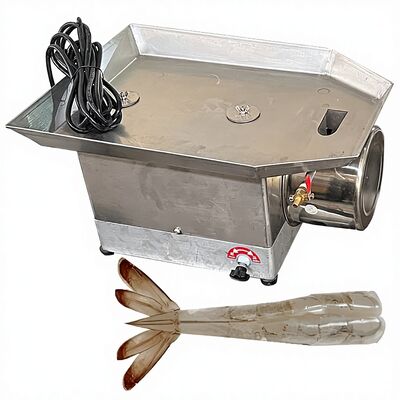 Guter Preis Dauerhafte automatische 0,12 kW Industrie Garnelen Schneiden & Rücken offene Peeler Maschine hohe Kapazität EZ Peeling-Ausrüstung Garnelen Schneider online