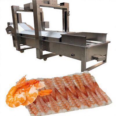 Guter Preis Energieeinsparende automatische Schneider Sushi Garnelen Produktionslinie Lebensmittelverarbeiter Garnelenkocher 500-600KG/h Kapazität online