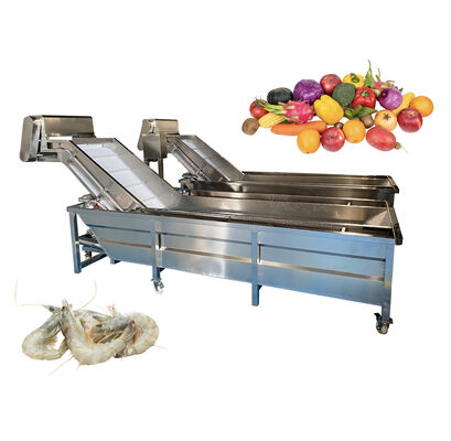 Guter Preis Zolim 2,2 kW automatische Blasenwaschmaschine für Meeresfrüchte, Garnelen, Fischreinigung, Obstwaschmaschine, 1000–1500 kg/h Kapazität, 380 V, ISO-zertifiziert Online