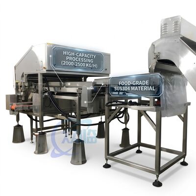 Guter Preis Hochleistungs-Garnelenkopfschneidemaschine 316L Edelstahl 500-800KG 7,5KW 50Hz online