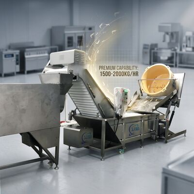 Guter Preis SUS304 Shrimp Head Removal System 316L Stainless Steel 2500-3000KG 15KW 220V For Frozen Food Factory online