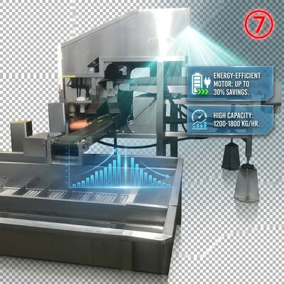 Guter Preis 380V angetrennter Garnelenkopf-Körper-Separator Korrosionsschutz SUS316 1000-1500KG 9,0KW 440V online