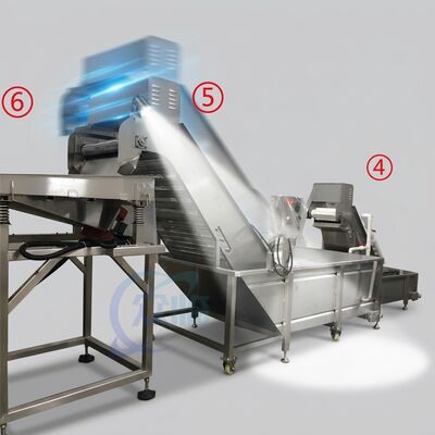 Guter Preis Neueste Garnelenverarbeitungsgeräte SUS316 800-1000KG 7.5KW 50Hz für Cateringfabrik online