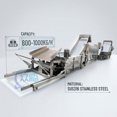 Guter Preis Intelligente Steuerung Garnelenverarbeitungsanlage SUS316 500-800KG 3,0KW 50Hz für Aquakulturfarm online