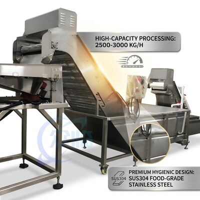 Guter Preis CE-zertifizierte Garnelen-Entkopfungs-Produktionslinie Präzision SUS316 1200-1800KG 2,2KW 415V online